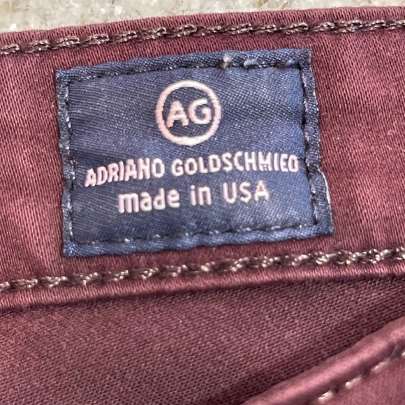 Adriano Goldschmied The Stilt Cigarette Leg Maroon Skinny Jeans - Picture 6 of 10
